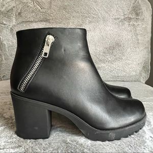 Womens Black Booties